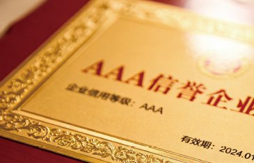 AAA Enterprise Credit Certificate for Wensculp awarded by the China Foundry Association representing industry seniority and reliable project partnership