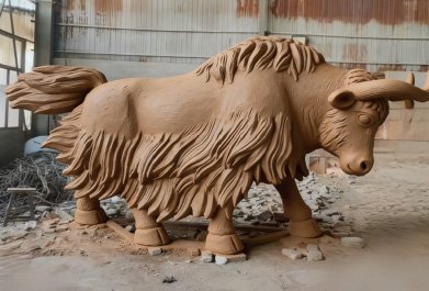 Ceramic shell molding process for bronze casting at Wensculp