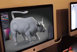 3D digital modeling and CAD design for a custom bronze bull statue, ensuring absolute proportional fidelity and structural integrity.