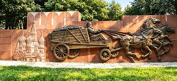 Custom high relief bronze sculpture for museum wall