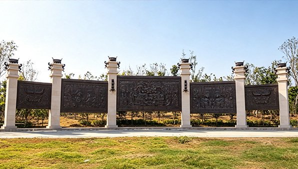 Jiliang Lake Park bronze relief wall Suizhou