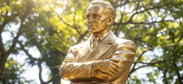  Dignified male bronze memorial bust for outdoor gardens, memorial parks, or grave headstones 